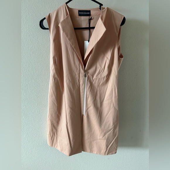 NWT DIANA GALLESI Blouse - Pink- Size Medium - Picture 1 of 6